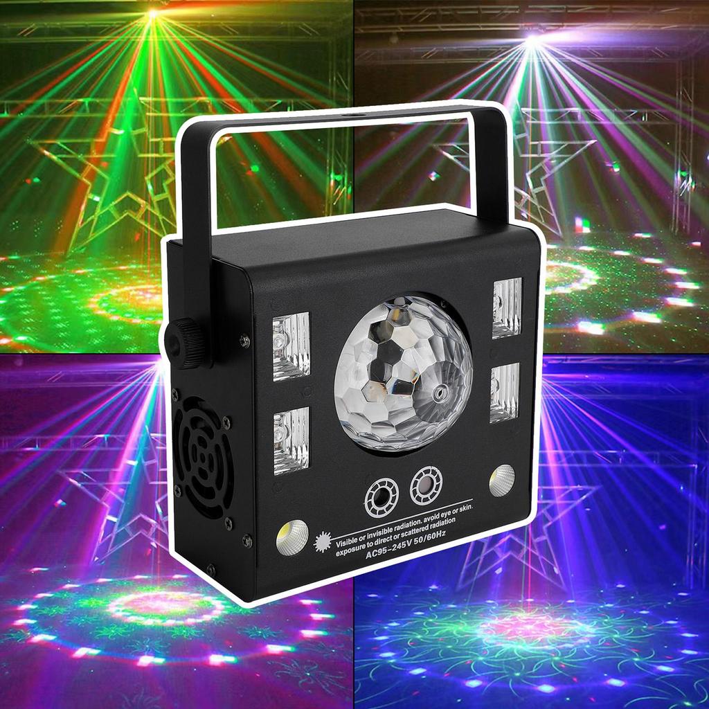 4 In 1 RGB Disco Party DJ Light LED Stage DMX Magic Ball Light Strobe Beam Light