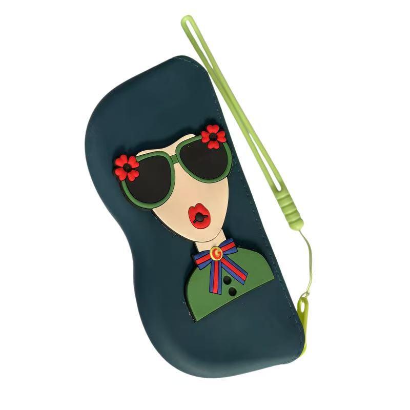 nQv Waterproof Drop-proof Silicone Sunglasses Storage Bag with Hook