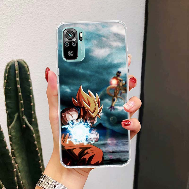 Custodia per Telefono Anime Goku Dragon Ball Per Xiaomi Redmi Note 10S 10 11S 11 9S 9 8T 8 Pro 11T 5G 11E 9T 7 6 5 5A 4X Fundas Cover Coque