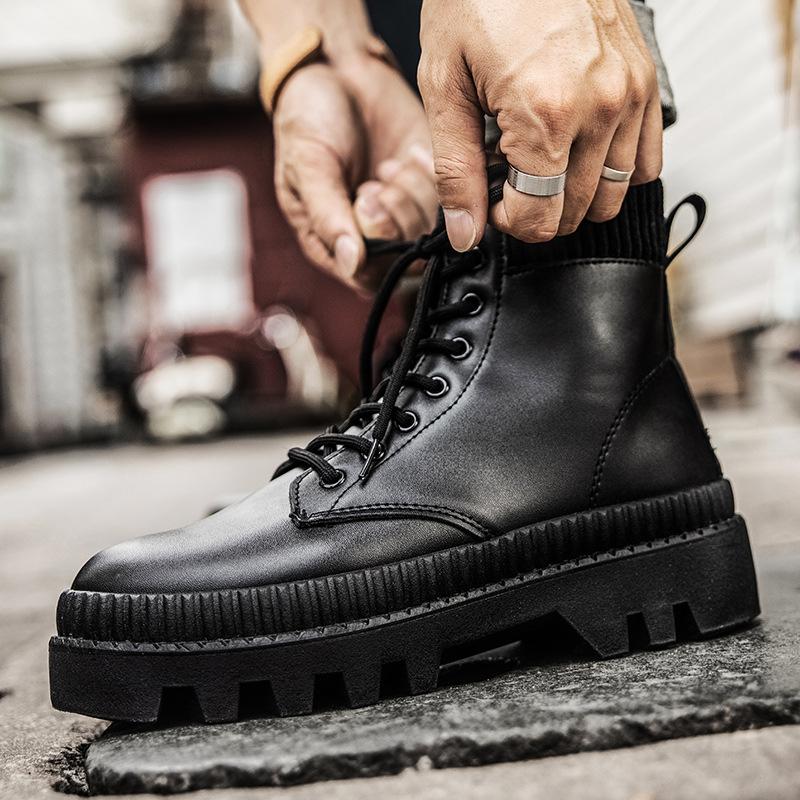 Hombres cuero genuino impermeable tormenta surge toe botas cómodas y  ligeras al aire libre botas de moto de moda botas cowboy comprar a buen  precio — entrega gratuita, reseñas reales con fotos —