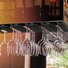 2Pcs Wine Glass Rack Under Cabinet Hanging Holder Space Saving Upside Down Wine Cup Organizer Kitchen Bar Cups Holder