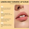 Hoygi Ginger Turmeric Lemon Lip Scrub Nourishing Hydrating Exfoliating Balm 100g For Soft Moist Lips