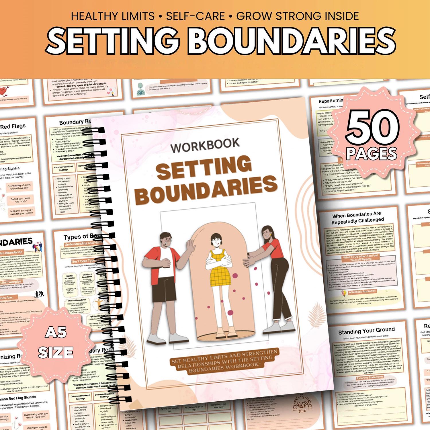 Cross-Border In-Stock Setting Boundaries Workbook: Personal Boundaries Journal Other