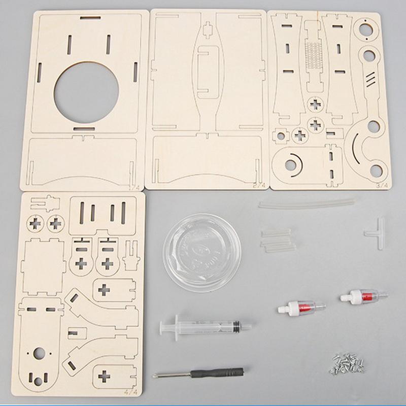 Wissenschaftliches Experimentiermodell Lernspielzeug Handpumpe Technologie Kleinproduktion DIY Lernmaterialien