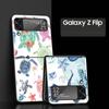 Phone Case for Samsung Galaxy Z Flip 3 4 5 6 7 Folding Black Shell For Samsung Z Flip4 Flip5 PC Hard Cover Ocean Life Theme