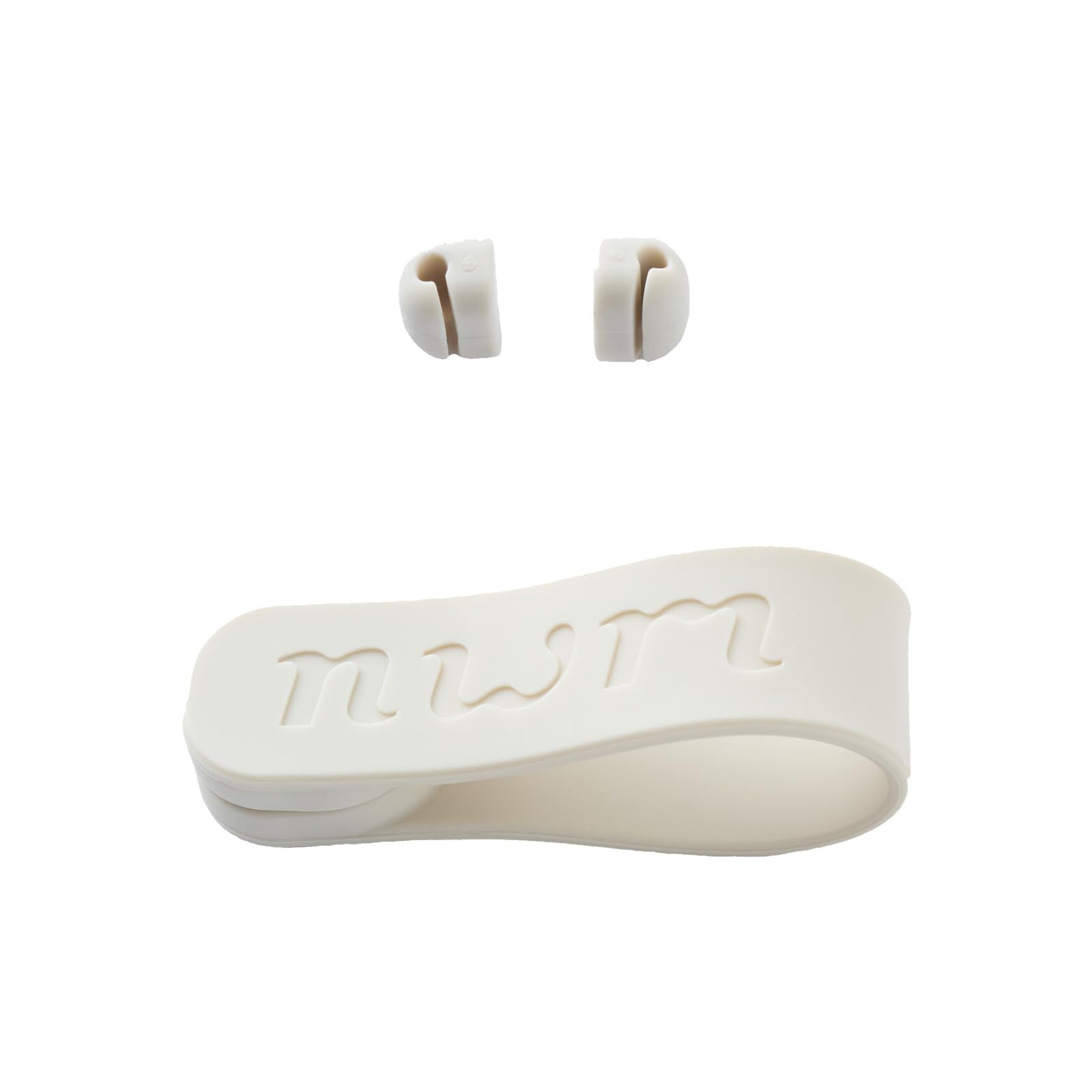 

nwm slider cord clip sonority open ear earphone parts white beige for nwm MBN001 set/NTT