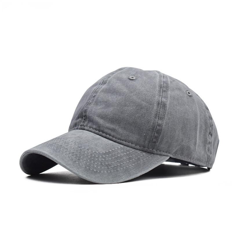 Adult Adjustable Pure Cotton Baseball Cap European Style Satin Weaving Denim Cap