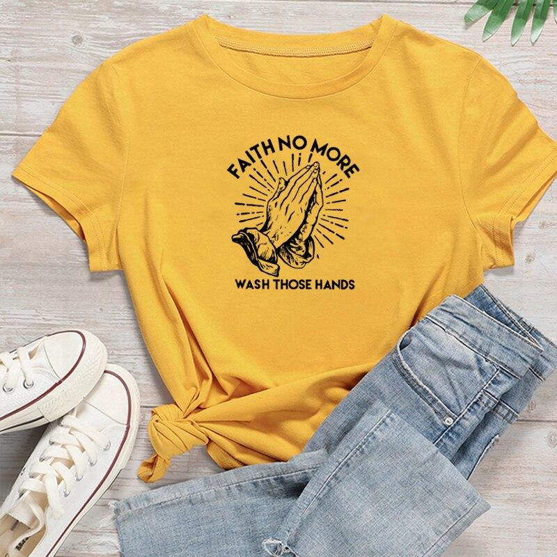 Buy Faith No More Wash Those Hands Religious Tshirt Women Summer Fashion T  Shirt Oversized T Shirt at affordable prices — free shipping, real reviews  with photos — Joom