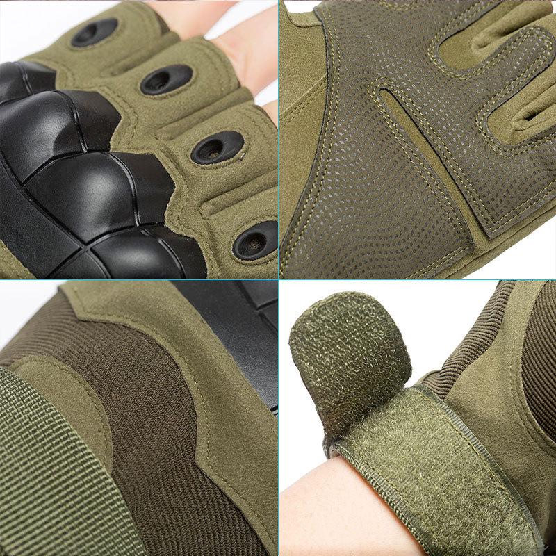 Unisex Tactical Cycling and Mountaineering Gloves - Half/Full Finger, Wear-resistant, Fingerless Fitness Gear.