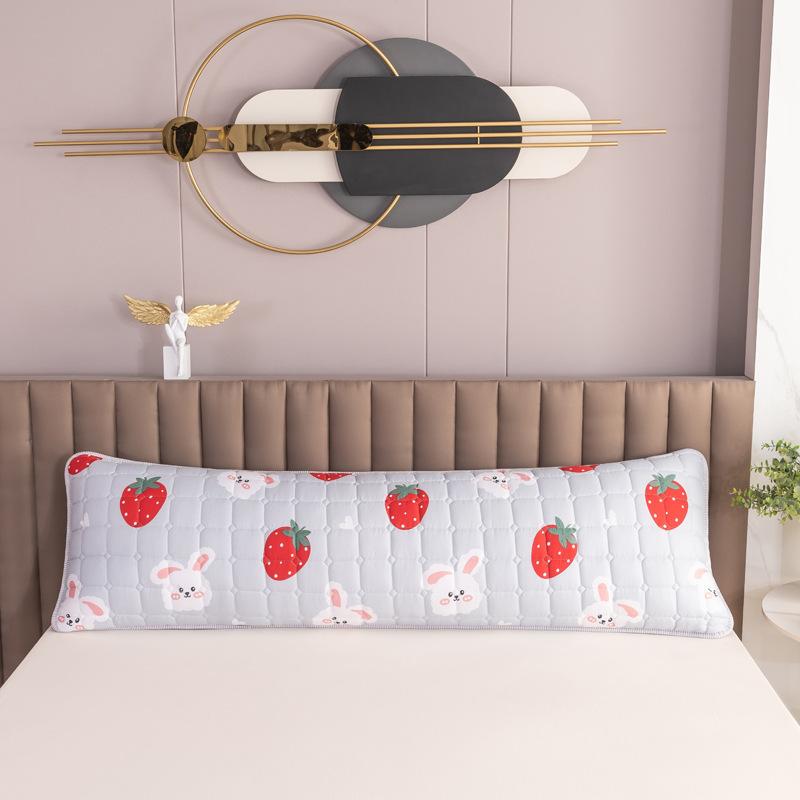 Cotton Padded Long Pillowcase Waterproof Pillowcase for Two People Thickened and Lengthened By 1.2 Meters 1.5M1.8 Household Long Pillowcase