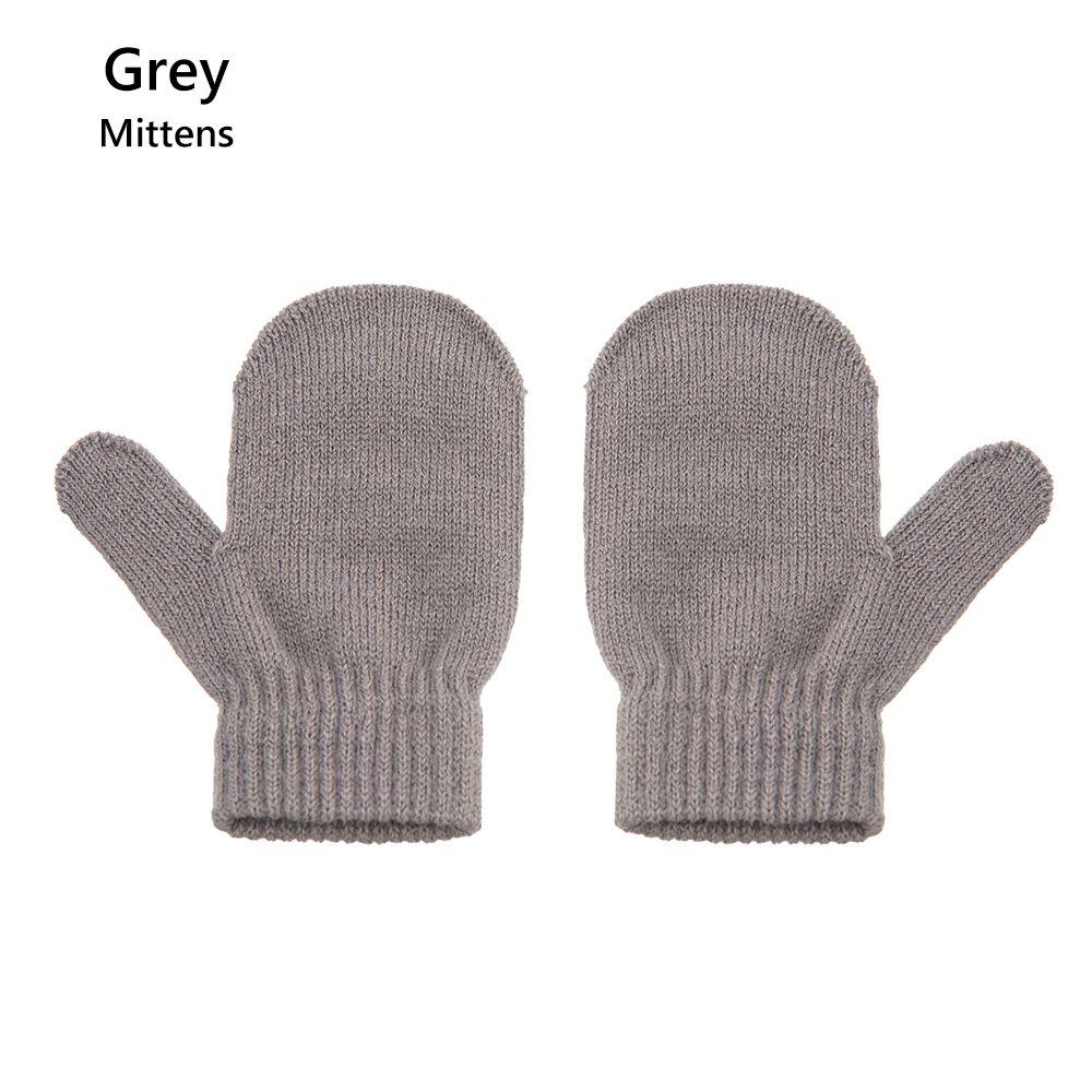 1-4 Years Fleece Lined Winter Earflap Beanie Hat Kids Hat Gloves Set Pom Pom Hat Mittens