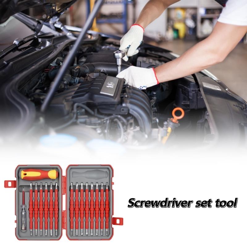 29Piece Screwdriver Set for Electricians, Magnetic Tips, Insulated, Essential Household Repair Tool