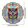 Enchanting, Charming Owl Metal Wind Spinner - Perfect Gift for Women, Mom, Grandma, Wife | 25.4cm Indoor/Outdoor Decor | Ideal Christmas Ornament