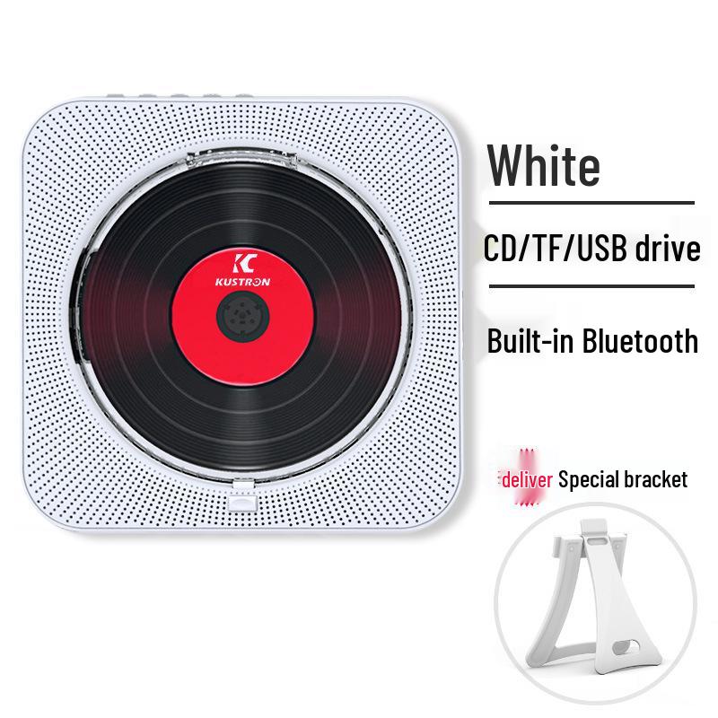 Wall-Mounted Bluetooth CD Speaker & Music Player with Cover - Early Education Learning Repeater & Radio MP3 Player