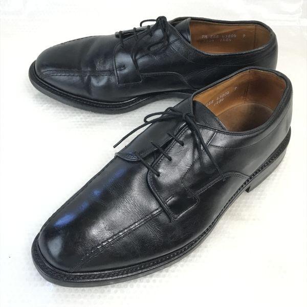 

Vintage 80s-90s Allen Edmonds Hillcrest 360° Goodyear Welt Swirl Moc Shoes Size 9.5EEE 27.0-27.5cm Black