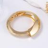 European and American Light Luxury High-grade Cold Wind Design Glossy Alloy Irregular Asymmetric Ring Spring Bracelet