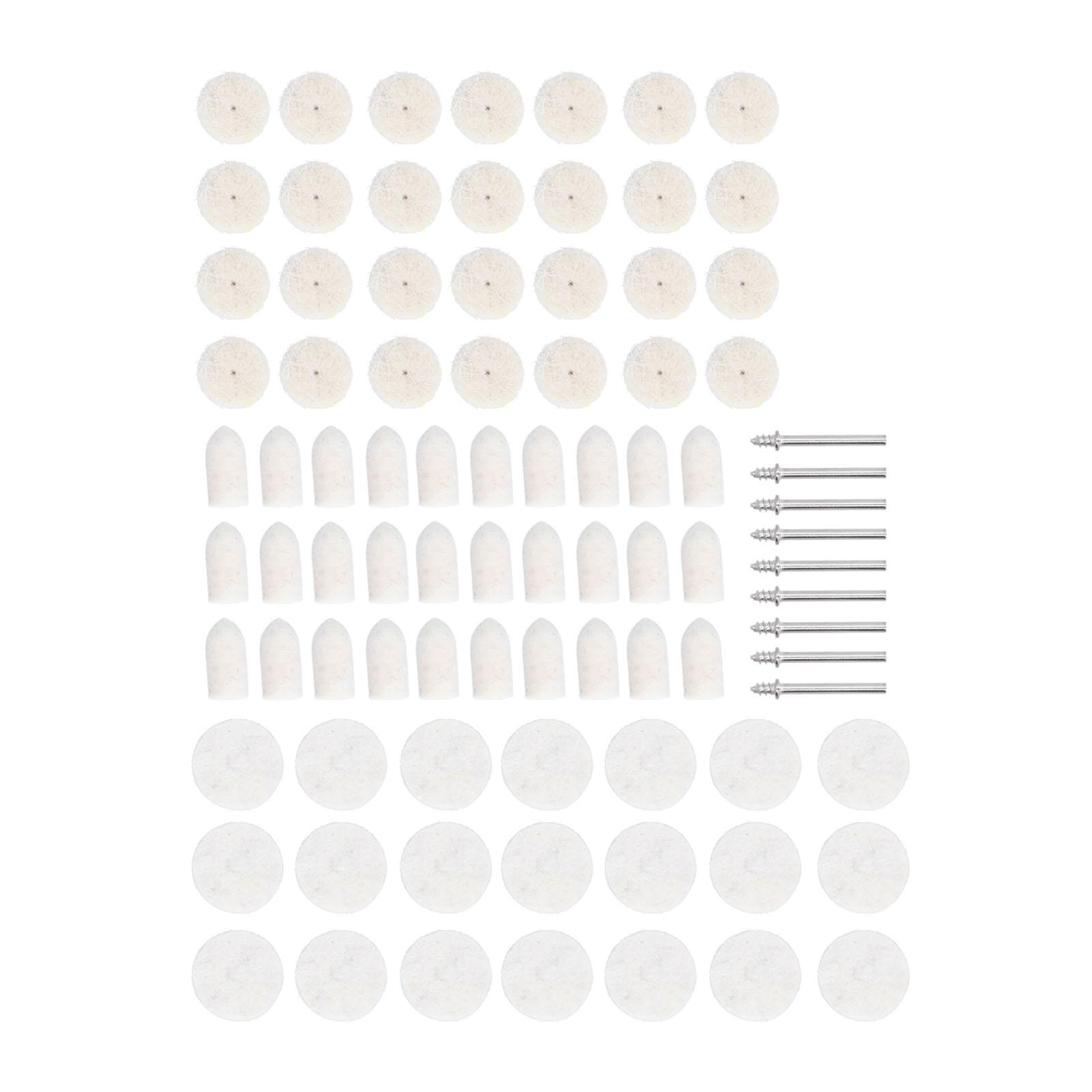 

88Pcs Felt Polishing Wheel Wool Pad Buff Clean Kit Set for Rotary Tools Drill Attachment