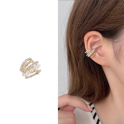 Pearl-style Ear Clips Without Ear Holes - Versatile and Elegant Ear Bone Clips for Women's Earrings