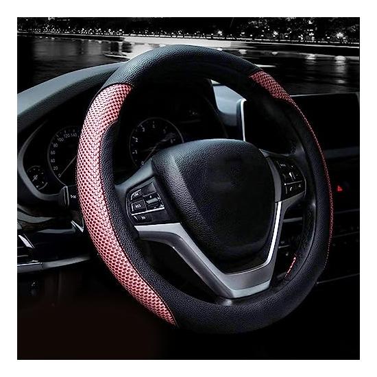 

Valleycomfort microfiber leather steering wheel cover universal 15 inches (about 38.1 cm) розовый