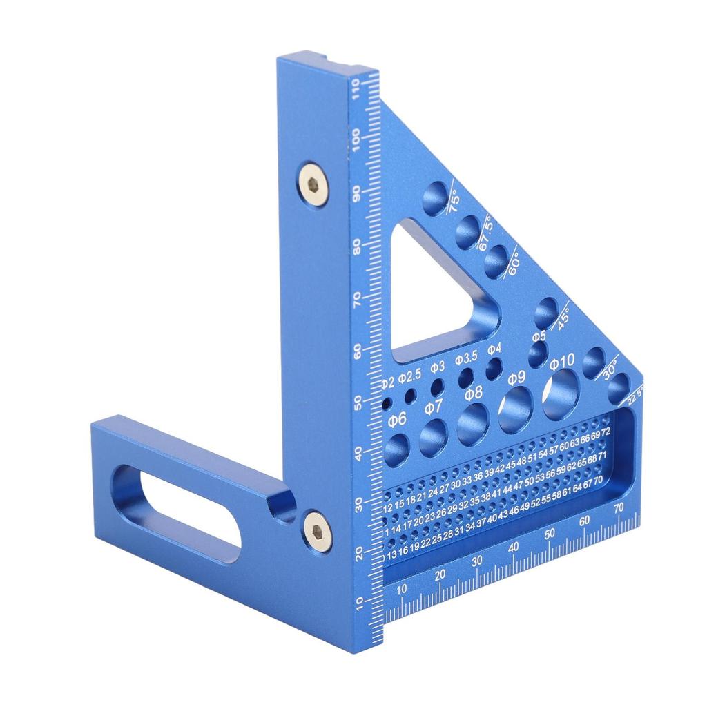 Riglă de măsurare cu mai multe unghiuri din aliaj de aluminiu Prelucrarea lemnului DIY Mitra triunghi-riglă Utilitate Scribând