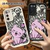Phone Case: 2D Flat Samsung Galaxy A34 A35 M05 M06 S20 S22 S21 FE Plus 5G Protective Case, Light Pink Kitty, Christmas and Halloween Gift