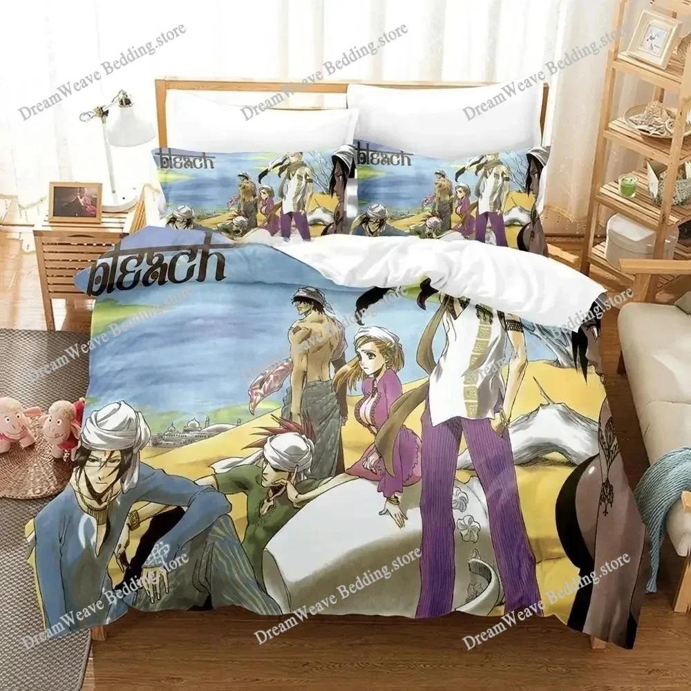 2025 Bleach Bedding Set Single Twin Full Queen King Size Bed Set Adult Kid Bedroom Duvet Cover Sets 3D Print Anime Bed Sheet Set