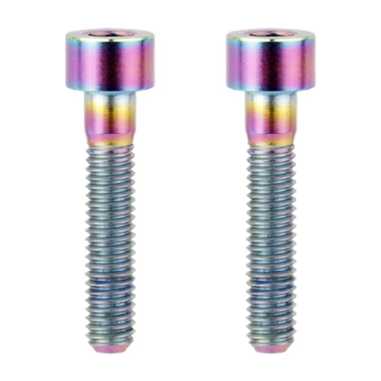 2Pcs Metal Alloy Bike Stem Top Bolt Road Bike Stem Fastening Screw Socket Cap Head Bolts Screw Easy To Install