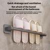 Two Layer Punch-Free Towels Holder Bar Bathroom Storage Rack Towel Rack Organizer Wall-Mounted Towel Shelf