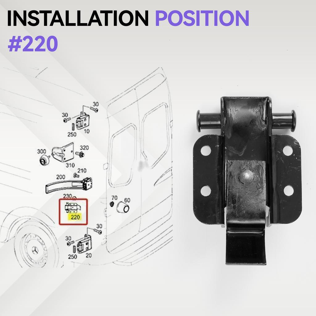 Hintertür Fangband Scharnier Halter L + R Für Mercedes Benz Sprinter/VW 06-19 Crafter 30-35 06-14 9067600428 A9067600428