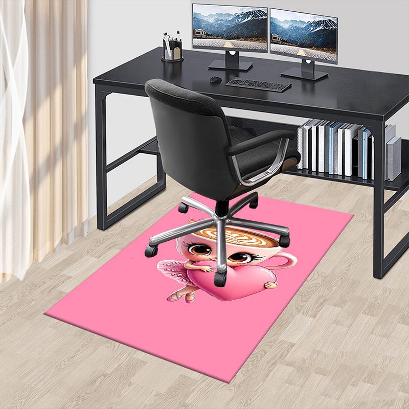1PC coffee heart Extra Large Non Slip Floor carpet, Office, family, bedroom, Studio Large Area Rug Indoor Rugs