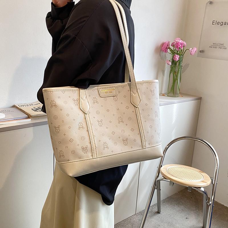Borsa Tote Casual da Donna in PU ad Alta Capacità per il Pendolarismo Quotidiano e l'Uso Scolastico