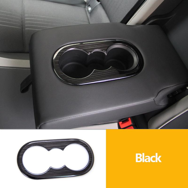 För Volkswagen VW Golf 8 MK8 2022 Bilinteriör Bakre Mugghållare Ram Skydd Dekorativ Dekal Tillbehör