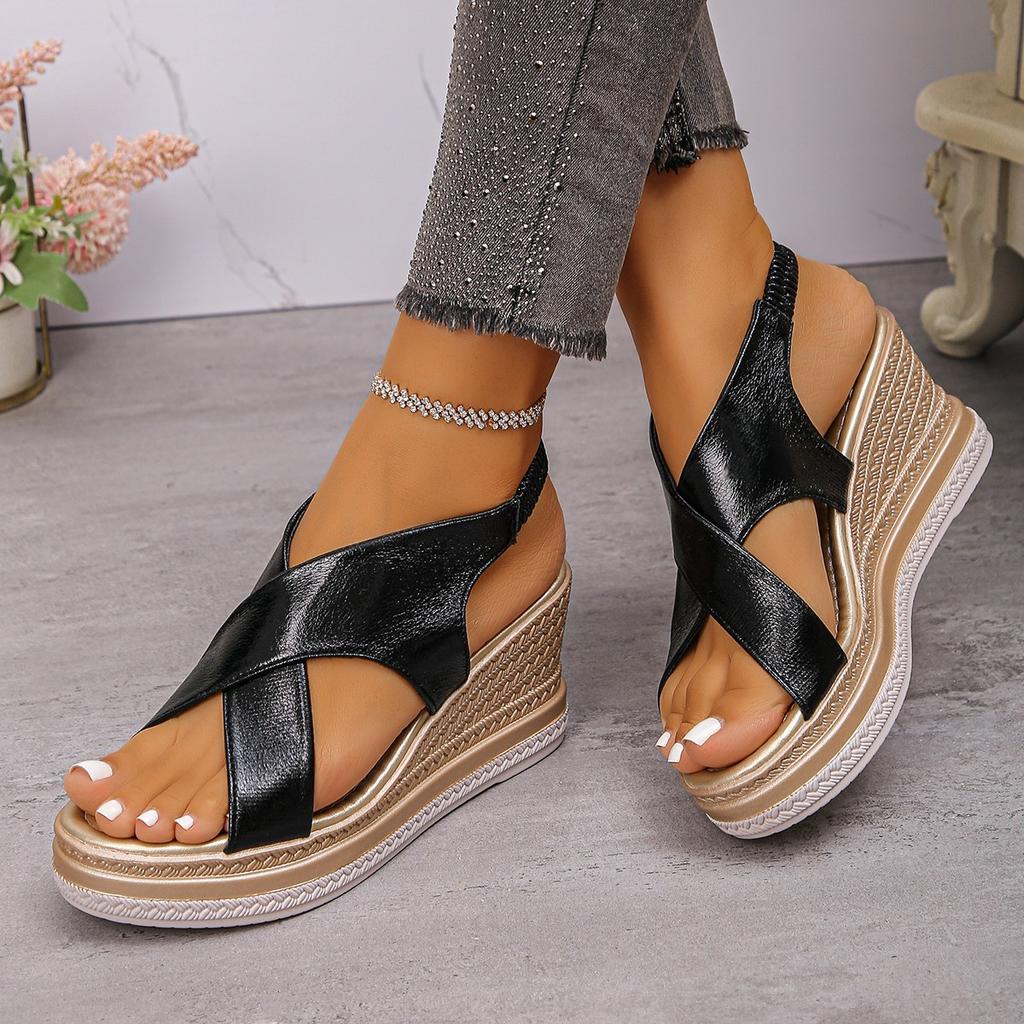 Women's Shoes Summer 2025 Comfort Casual Sport Sandals Women Beach Wedge Sandals Women Platform Sandals Roman Plus Size
