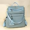 Women's Multi-Function Shoulder Bag Tassel Backpack