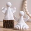 New 3D Simplicity Angel Silicone Candle Mold DIY Wing Stripe Angel Craft Gifts Making Soap Plaster Resin Casting Molds Home Deco