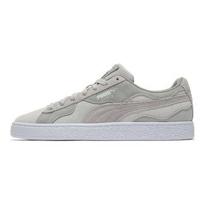 Pantofi unisex din piele intoarsa Camowave Earth - Feather Grey, rece-gri deschis, fumuriu-gri 390673-02