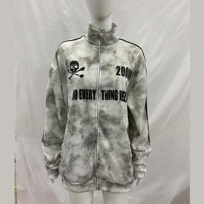 European and American Retro Vintage Washed Zipper Hoodie for Men and Women, Loose and Casual