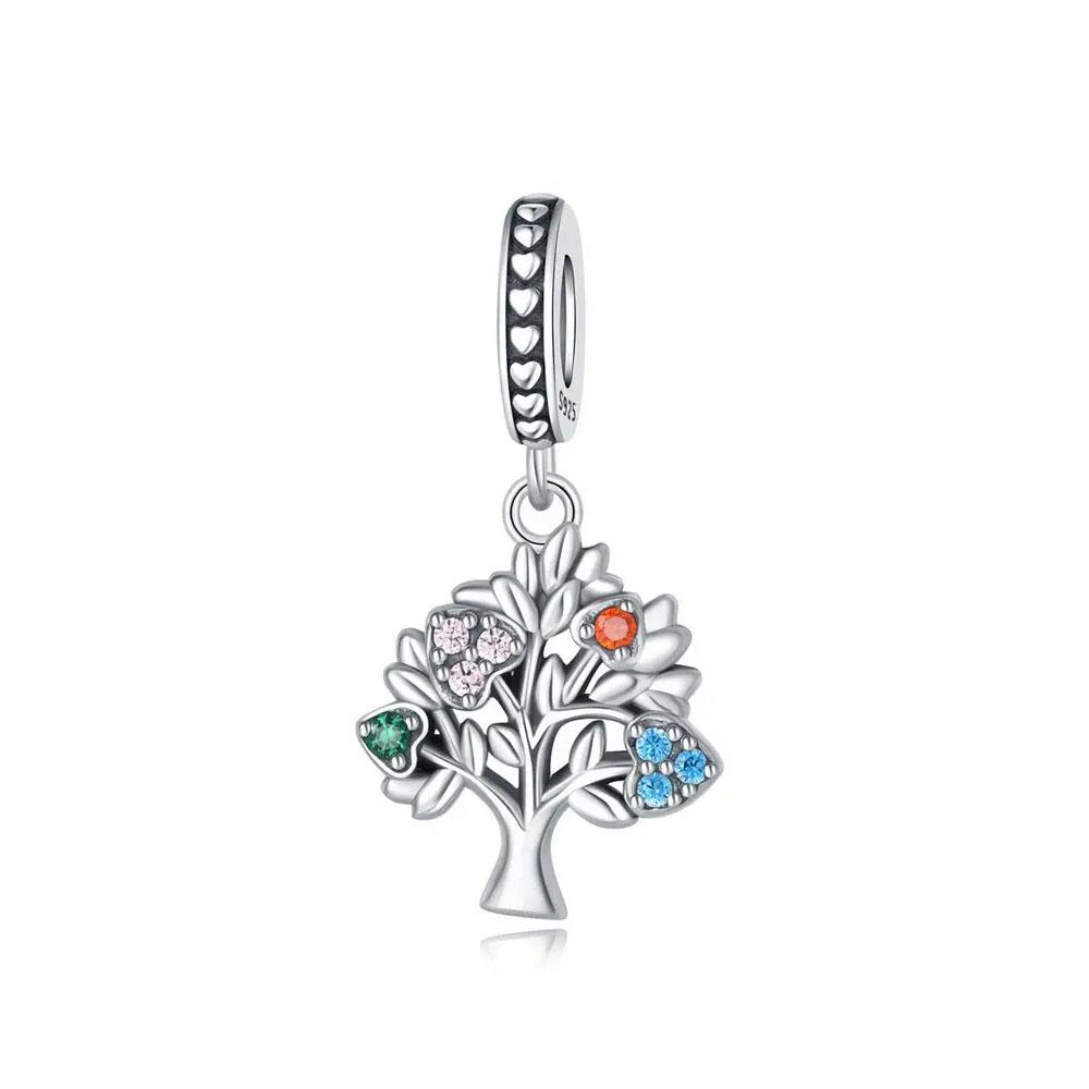 

New Copper Horseshoe Clover Star Cat Charm True Eyes Pendant Safety Chain Bead Fit Original Bracelet Jewellery Gift Dragon