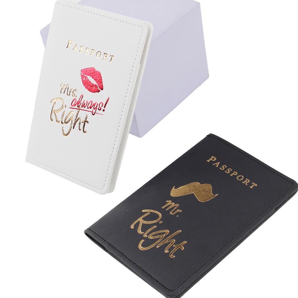 Pan. paní. Držitel pasu Dárky na svatební sprchu Kožené obaly na pas Svatba Líbánky Cestovní nezbytnosti pro nevěstu a ženicha