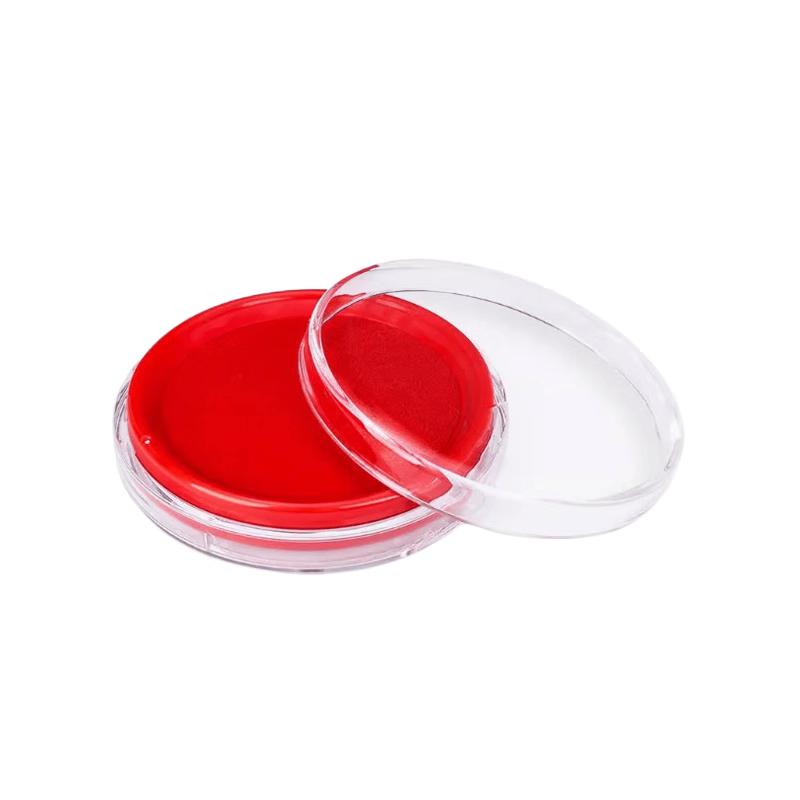 Lukün Round Oil-Based Quick-Dry Red Ink Pad 5-Pack