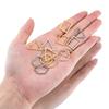 20pcs Stainless Steel Wave Frames Charms DIY Earrings Pendants Circle Drop Hexagon Blank Bezel for Resin Jewelry Making Findings