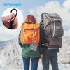 1pc Foldable Laundry Bags with Handles & Carabiner, Durable Cloth, Black & Grey, Travel & Camping Ready, Gym Gear Organizer