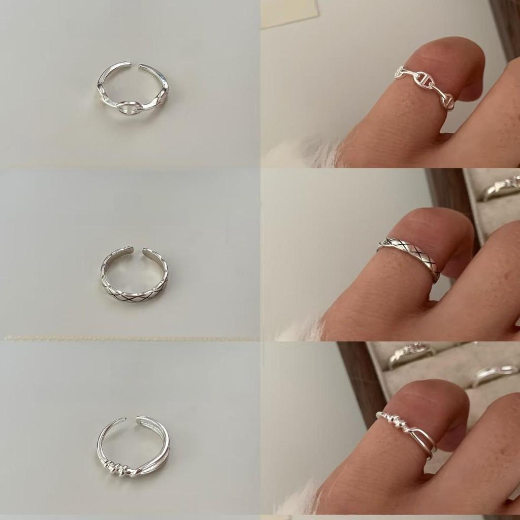 Women's High-End Light Luxury Sterling Silver Ring - Non-Fading, Versatile Index Finger Accessory