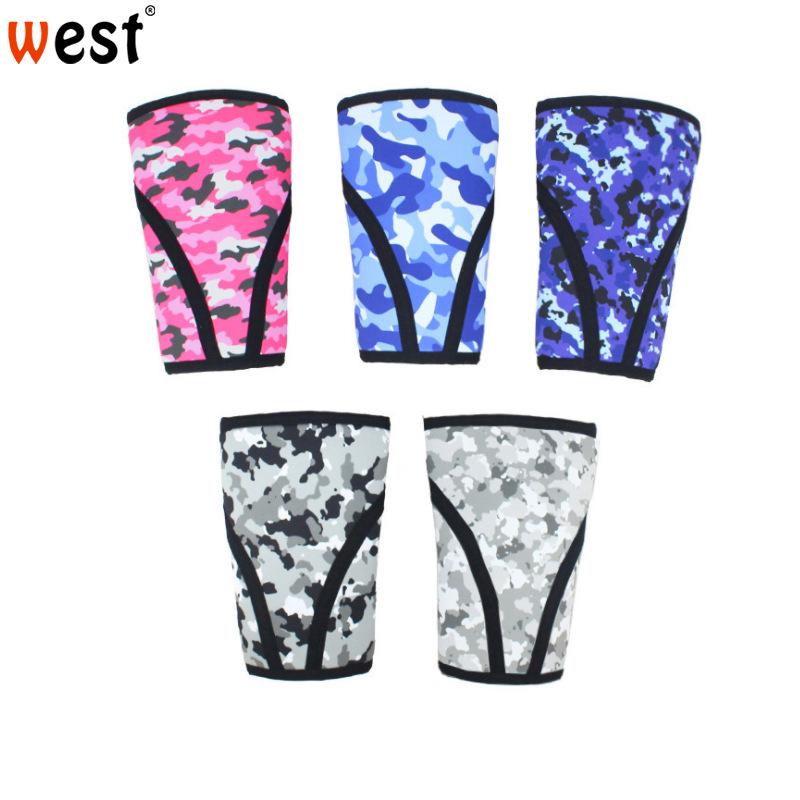 Hercules 7mm Camouflage Neoprene Knee Pads: Anti-slip Compression Support for Weightlifting & Running