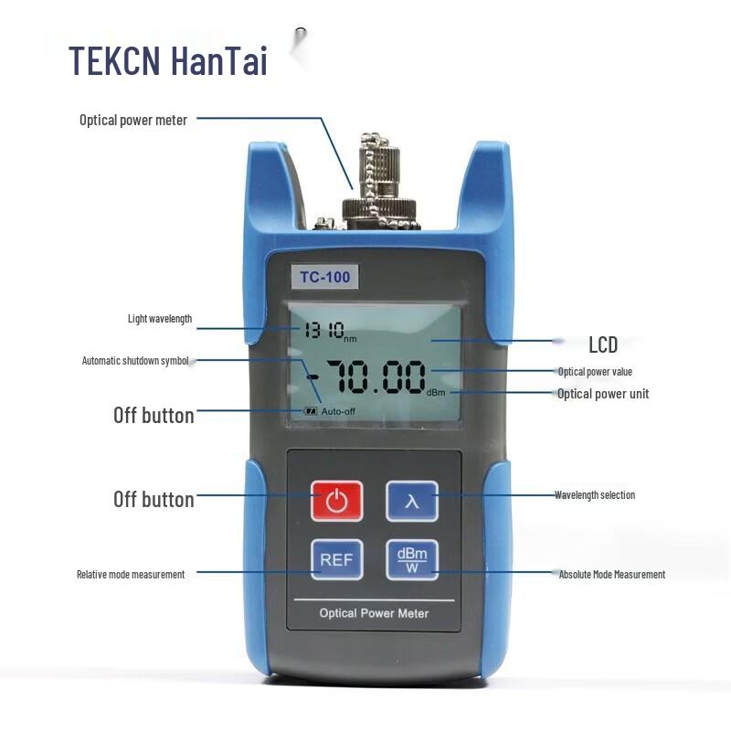 TEKCN TC-100 Fiber Optic Power Meter