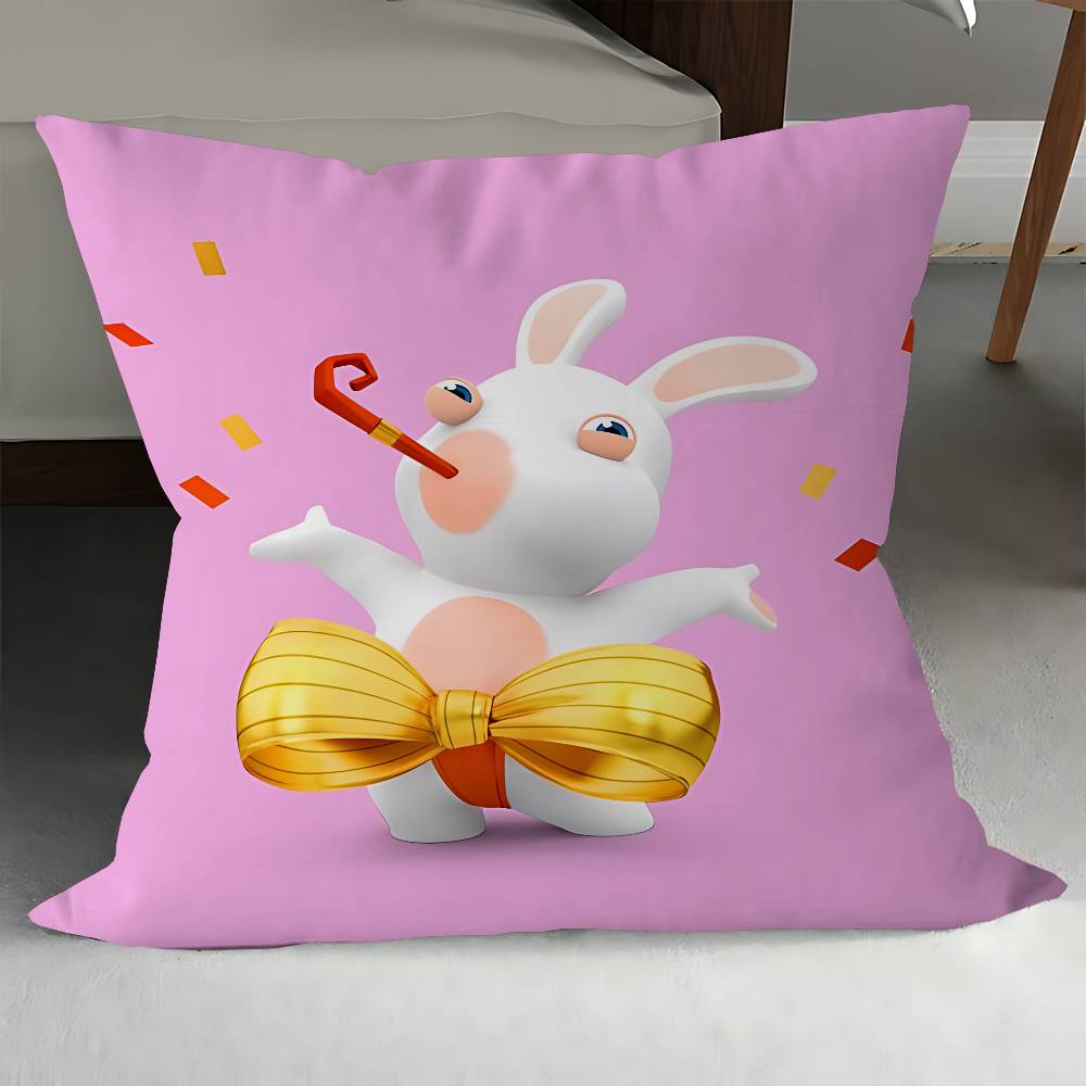 R-Rabbids Invasion Kissen Anime Kissen Sofa Bett Kopfkissenbezug Kissenbezug 45x45 Cm Mode