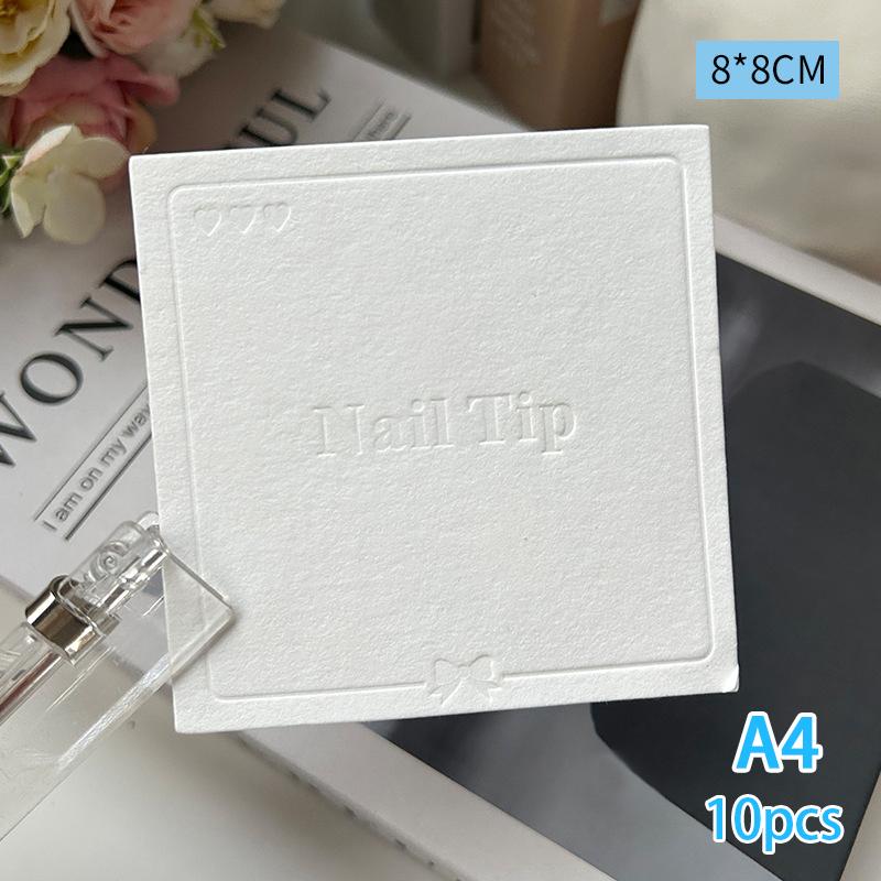 

10 шт. упаковка для накладных ногтей, демонстрационная карточка с образцами дизайна накладных ногтей ручной работы, демонстрационная карточка для салона маникюра