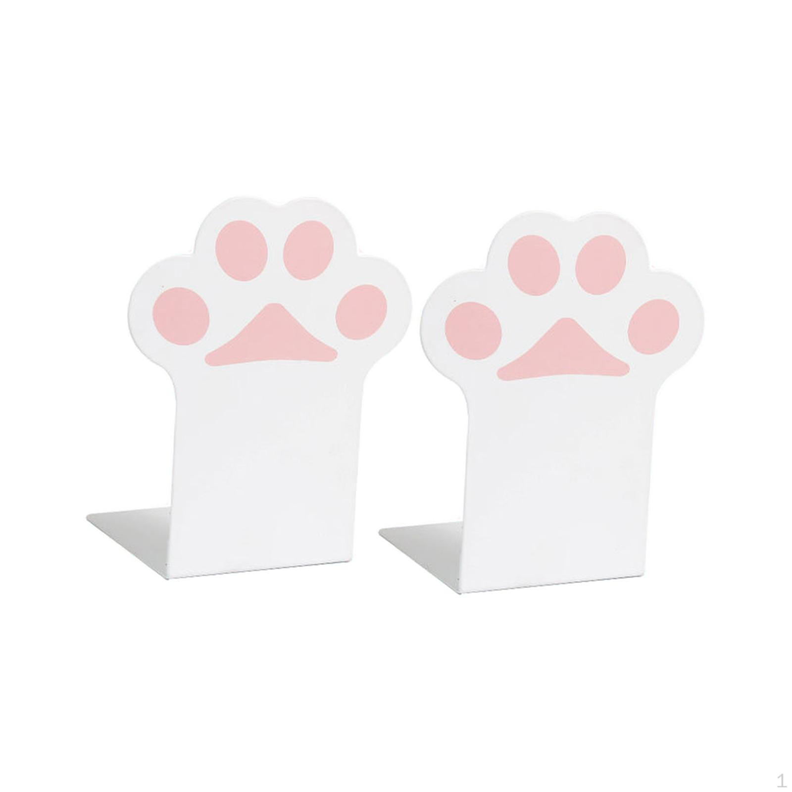 

Подставки для книг «кошачий коготь», 1 пара, металлические для тяжелых книг, держатели для книг, декоративные полки белый