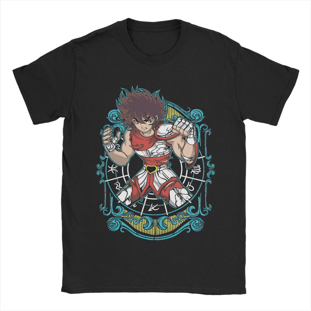 Unisex Unisexs Knights Of The Zodiac T Shirt Anime 100 Cotton Clothes Cool Short Sleeve Crewneck Tees Plus Size Tshirts