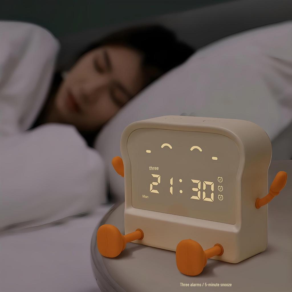 Multifunctional Smart Alarm Clock with Night Light and Countdown for Students and Kids